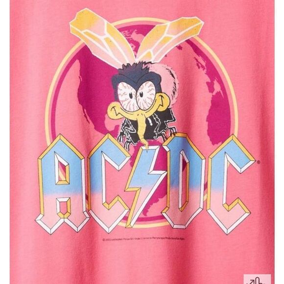 TORRID ACDC SLIM FIT SEAM TEE - COTTON PINK - Picture 4 of 6